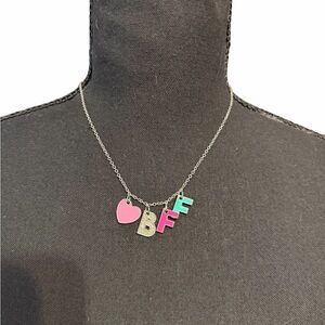 BFF Charm Necklace with Heart